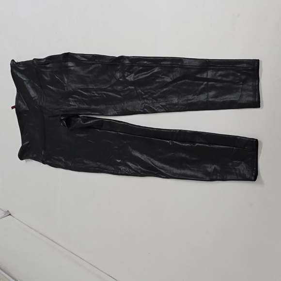 SPANX Faux Leather Leggings Black Size XL - Picture 3 of 10